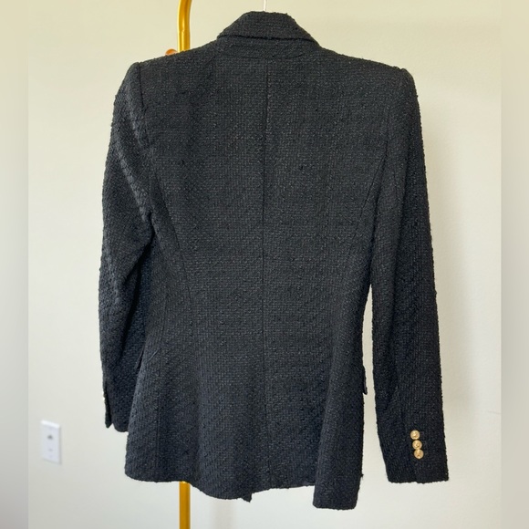 Black tweed Zara blazer size s - Picture 4 of 4